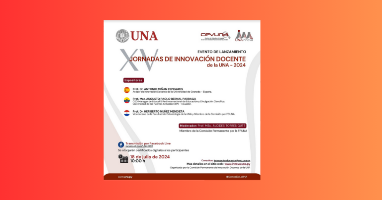 Evento de Lanzamiento | XV JORNADAS DE INNOVACIÓN DOCENTE DE LA UNA – 2024