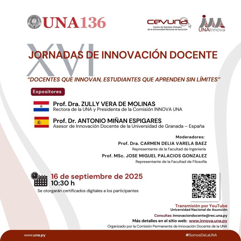 EVENTO LANZAMIENTO DE LAS XVI JORNADAS DE INNOVACIÓN DOCENTE DE LA UNA – AÑO 2025